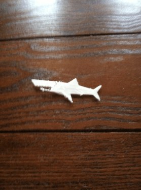 Printed shark