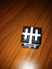 Black and white cube